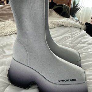 Vintage Dymonaltry Knit Gradient Boots